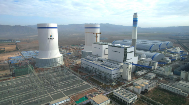 来自张掖经济技术开发区的报道 | 甘肃电投张掖发电有限责任公司2×1000MW燃煤机组扩建工程项目接近尾声