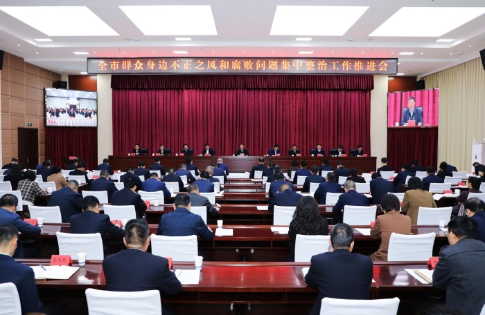 全市群众身边不正之风和腐败问题集中整治工作推进会召开